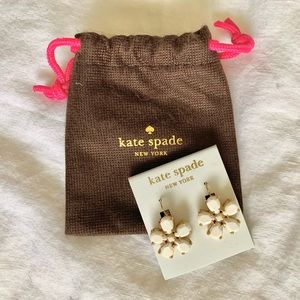 {Kate Spade} Gold Flower Dangle Earrings